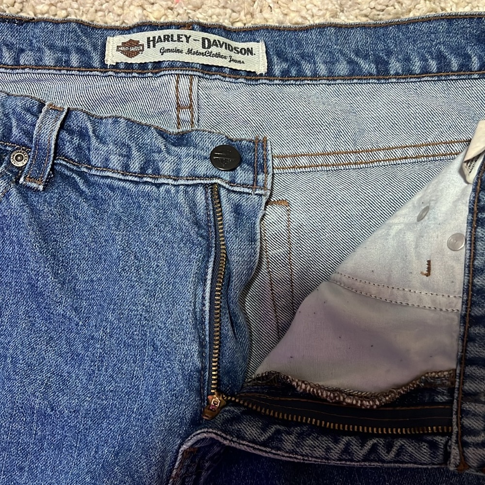 Vintage 90s Harley Davidson Women’s Medium Straight Jeans 12R - Picture 4 of 5